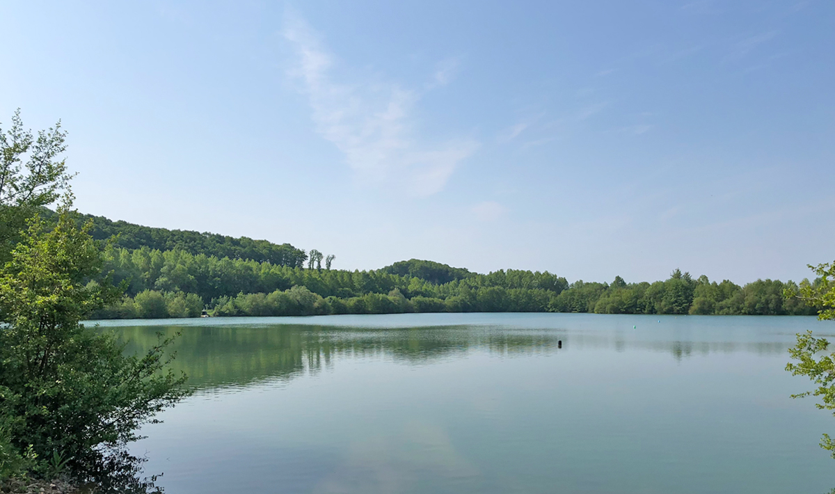 Sfeer Lac De Lepinet Betaalwater Betaalwater Karpervissen Frankrijk